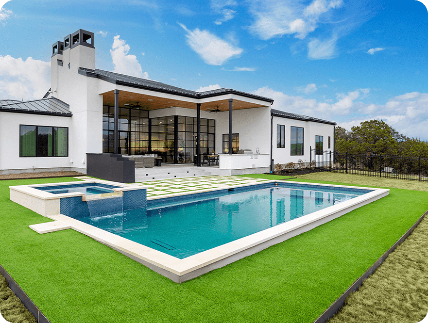 Southern Turf Co artificial turf installation. 