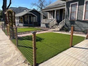 Artificial Turf Installed in a Front Yard